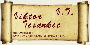 Viktor Tešankić vizit kartica